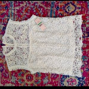 Off-white Lace Blouse